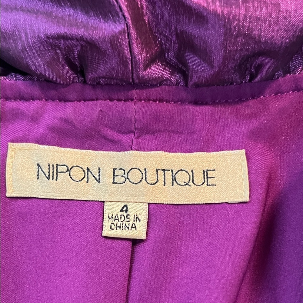 Nipon Boutique Shimmering Purple Jacket - Picture 6 of 11